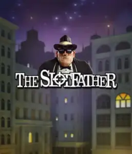 Immerse yourself in the nefarious realm of The Slotfather game by Betsoft, featuring a powerful mafia boss posed against a nocturnal cityscape. This graphic conveys the intense ambience of the mob life, with the boss clad in a sharp black suit and fedora. Great for lovers of gangster-themed games, providing a captivating gaming experience. 